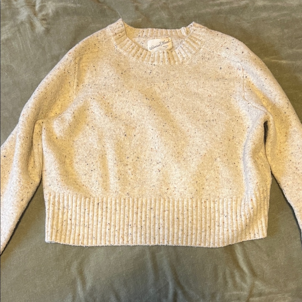 Universal Thread Speckled Cream Sweater